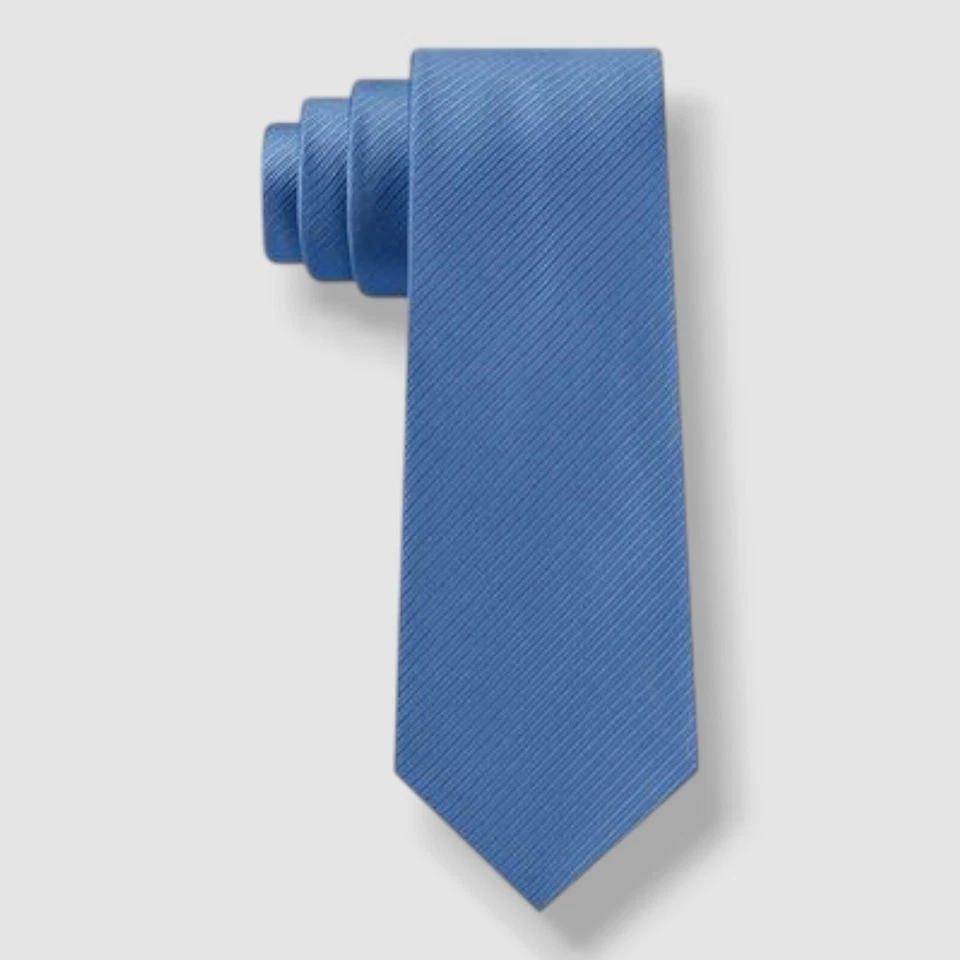 Corbata otomana azul de seda maciza para hombre Lauren Ralph Lauren talla 59 x 3 Foto 1 de 1