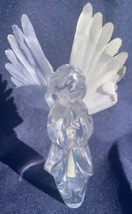 Angel Statue: Transparent Praying Angel with Wings. - Picture 1 of 3