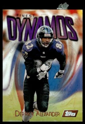 1997 TOPPS Finest Refractors Derrick Alexander Baltimore Ravens #85 R94 - Image 1 of 2