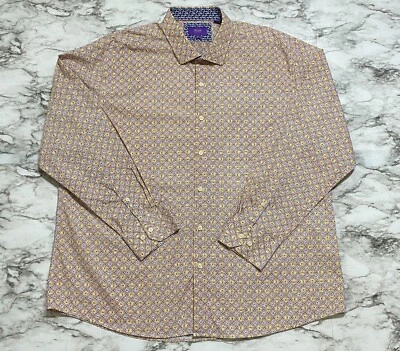 Camisa de vestir Tallia para hombre talla 2XL 18 1/2 multicolor floral manga larga abotonada Foto 1 de 4