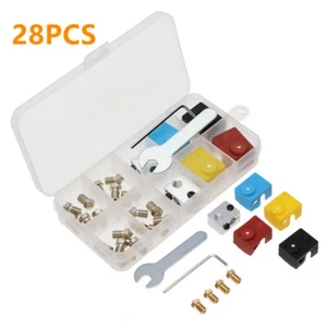 Accesorios para impresora 3D 28 piezas boquillas E3D V6 y bloque de calefacción funda de silicona - Imagen 1 de 5
