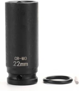 1/2 Inch Drive x 22 mm Deep 6-Point Impact Socket,42 CR-MO - Picture 1 of 6