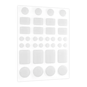 Gummipuffer selbstklebend transparent Set Gummifüße Anschlagpuffer 36 Stück - Bild 1 von 6