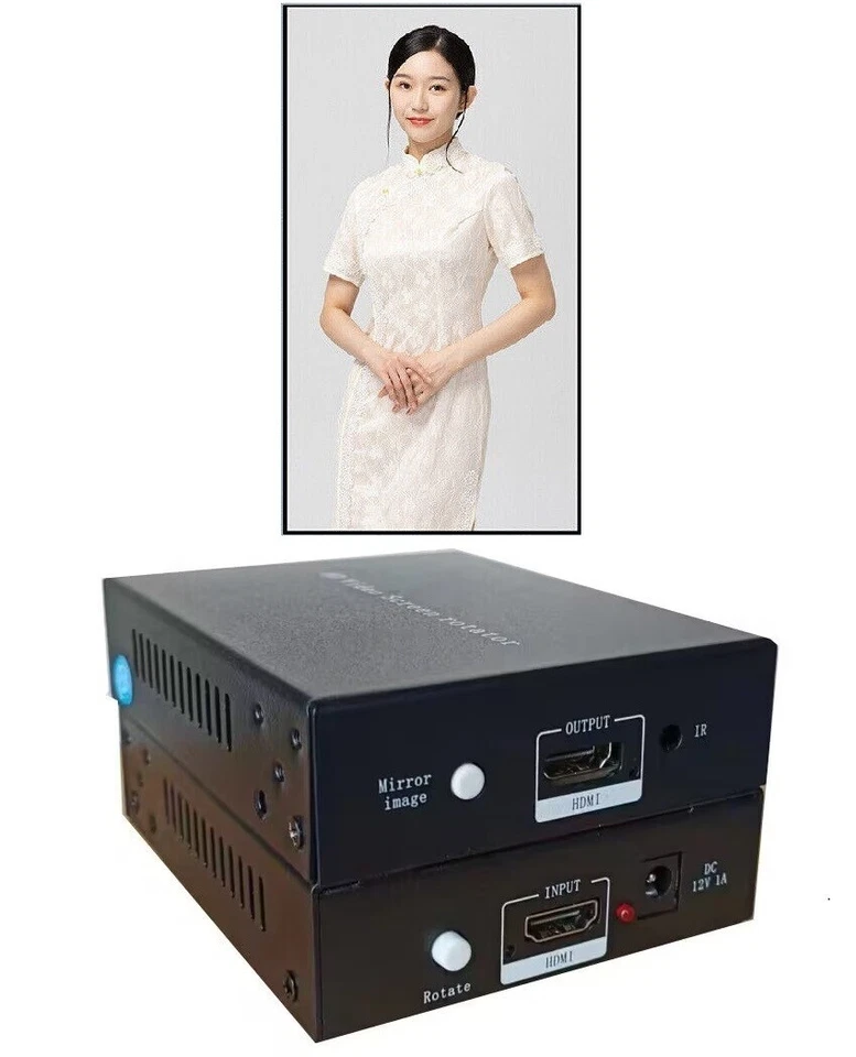 Caja Giratoria Video Soporte 90 270 Grados Imagen Abatible para Pantalla Vertical Foto 1 de 4