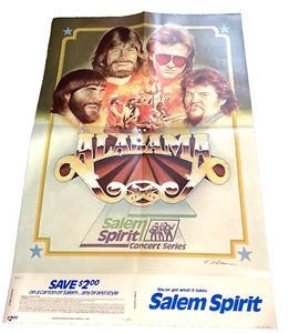 Vintage 1984 Salem Spirit Poster Alabama With Juice Newton Insert - Picture 1 of 6