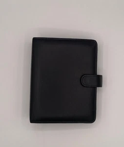 Franklin Covey 365 ~ kompakter Planer 6 Ringe ~ 1" Mappe ~ schwarz ~ Druckknopf ~ Echtleder - Bild 1 von 9