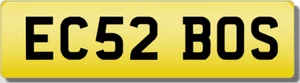 EC ECS  THE BOSS!! Private CHERISHED Registration Number Plate - Picture 1 of 1