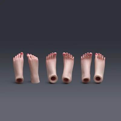 3 Pairs 1/6 FT001 Pale Skin Foot Model For 12" Female PH TBL JO YM Figure Body - Image 1 of 4