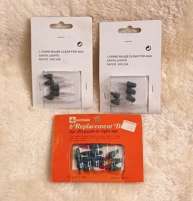 TWENTY CLEAR & COLOURED  CHRISTMAS TREE REPLACEMENT LIGHT BULBS NEW - Image 1 of 2