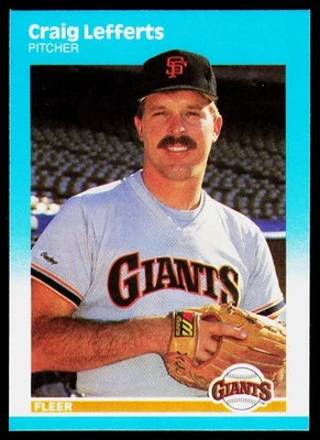 1987 Fleer Update Craig Lefferts #U-64 San Francisco Giants - Image 1 of 2