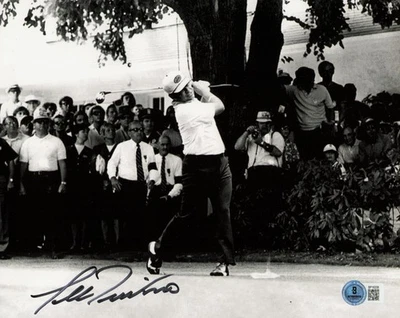 Foto firmada autografiada por Lee Trevino de 8x10 de golf Beckett BAS QR #BP16208 Foto 1 de 2