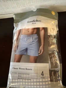 Goodfellow & Co klassische gewebte Boxershorts, bequeme Passform, 4er-Pack, Größe Small (28"-30") - Bild 1 von 7