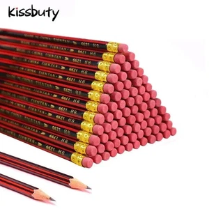 30/50 Lot Sketch Pencil Wooden Lead Pencils HB Pencil With Eraser Children Drawi - Picture 1 of 6
