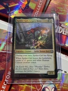 Magic the Gathering  Spiderman  Spider-Girl, Legacy Hero Holo , - 0149 - NM - Picture 1 of 2