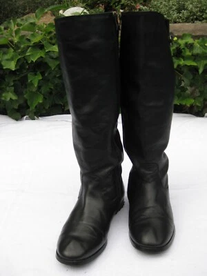 Lederstiefel - 39 - Reiterstiefel - B C - Kniestiefel -Echt Leder schwarz - Top  - Bild 1 von 4