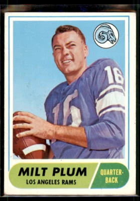 1968 Topps Milt Plum #104 Los Angeles Rams - Image 1 of 2