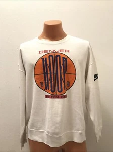 Vintage 1990 Nike Basketball NCAA Final Four Denver Men's White Sweatshirt - Picture 1 of 12
