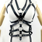 Women Leather Suspenders Straps Bondage Corset Bra Harness Garter Belt Lingerie