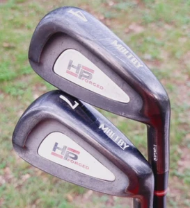 Nice Maltby Hp Forged Irons 3-5 & 7-9 Tri Gold Regular Graphite Black Gunmetal - Picture 1 of 6