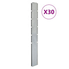 vidaXL Garden Fence Posts 30 pcs Silver 160 cmGalvanised Steel
