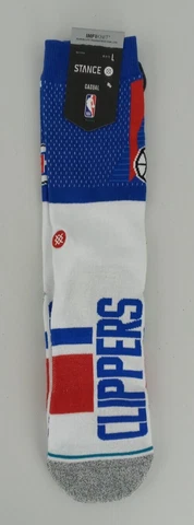 Stance NBA Los Angeles Clippers Crew Socks Men's Large 9-13 or Women's 10.5-14.5 Cover