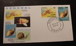 Enveloppe 1° jour  SENEGAL   Les Mollusques  20 Avril  1988