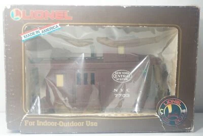 Lionel Large G Scale Brown NYC Caboose Rail Car Boxed For Parts/Repair #8-87703 - Image 1 of 4