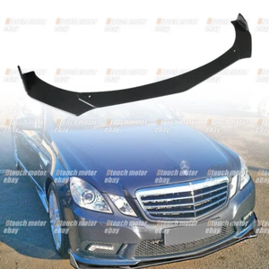 For Mercedes W212 E-Class Carbon Fiber Look Front Bumper Lip Splitter - Bild 1 von 11