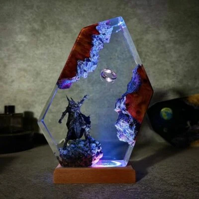 Ring Of The dark lord Resin Desk Lamp, Lord of the rings resin lamp - Image 1 of 4
