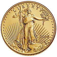 2022 American Gold Eagle 1/10 oz $5 - BU