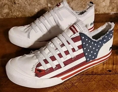 Tênis Rocket Dog Feminino Joint Bandeira dos EUA Moda Patriótica Tamanho 10 - Imagem 1 de 4
