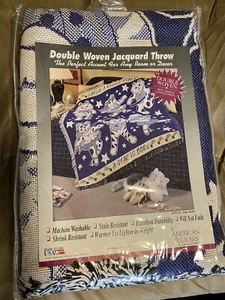 Vintage 1995 American Weavers Star Kitty Made In USA 50x60 Neu! - Bild 1 von 2