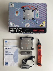 AIWA AM-ST40 Portable MiniDisc MD Player - Titan Silver. BOXED. - Picture 1 of 13