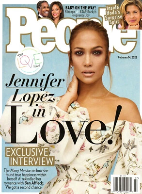 PEOPLE Magazine February 14 2022 Jennifer Lopez Rihanna Kenny G Annette Bening - Image 1 of 2