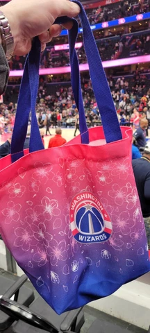 NEW!! 2022 Washington Wizards SGA Cherry Blossom Tote Bag SGA 12/12 NBA Cover