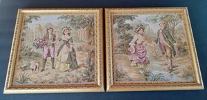 Vintage viktorianischer Liebhaber Wandbehang - Bild 1 von 2