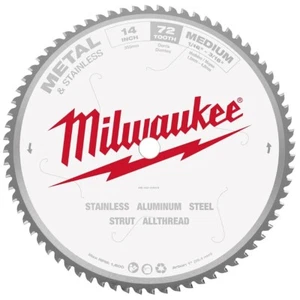 Milwaukee 48-40-4505 14" x 72T x 1" Metal Cutting Circular Saw Blade Carbide Tip - Picture 1 of 6