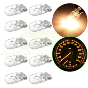 10X 12V T10 194 168 Blanco Cálido Cuadro de Instrumentos Luces Indicadoras Bombillas Halógenas - Imagen 1 de 5