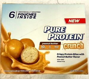 *EXPIRED* Pure Protein Crunch Peanut Butter Bites 1.2 Ounce Packets (6 Count)