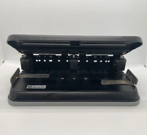 Vintage ACCO Mutual 250 Heavy Duty Adjustable Three 3 Hole Paper Punch USA - Picture 1 of 14