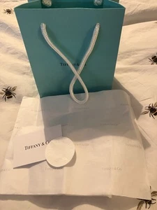 π Genuine Tiffany & Co Gift Bag, Tissue Paper & Card π - Picture 1 of 1
