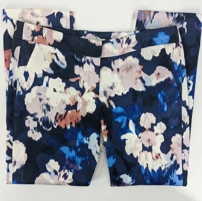 Pantalones SAINT TROPEZ WEST Mujer 8 Azul Floral Acuarela Recortados Foto 1 de 4