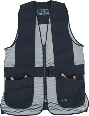 Wild Hare Primer Shooting Mesh Vest, Black/Silver - Ambidextrous. XL, WH-421S-BS - Image 1 of 2