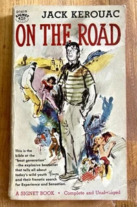 ON THE ROAD by JACK KEROUAC 1958 FIRST SIGNET PRINTING PAPERBACK D1619 THE BEATS - Picture 1 of 8