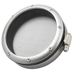 Car 3.5" Turbo Inlet Grill Protector Mesh Guard One Piece Design Turbonetics - Picture 1 of 6