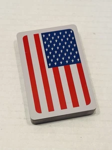 Vintage USA American Flag Deck Of Playing Cards 100% Plastic Washable - Picture 1 of 13