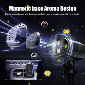 Auto Aromatherapie + Sternenhimmel Projektor - Duftmaschine Sternenprojektion NEU - Bild 1 von 11