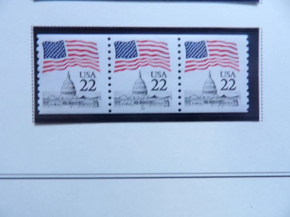 #2115a 22c Flag over Capitol PNC3 #11 MNH OG VF Narrow Block Tagging - Image 1 of 1