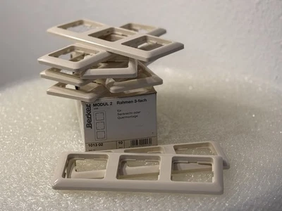 Berker Modul 2 Weiss glänzend 3-fach Rahmen 101302 weiß 21778 dreier - Neu! - Bild 1 von 2