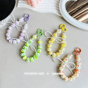 Pearl Mobile Phone Strap Bowknot Phone Charm Rope New Bag Pendant Keychain - Photo 1 sur 20